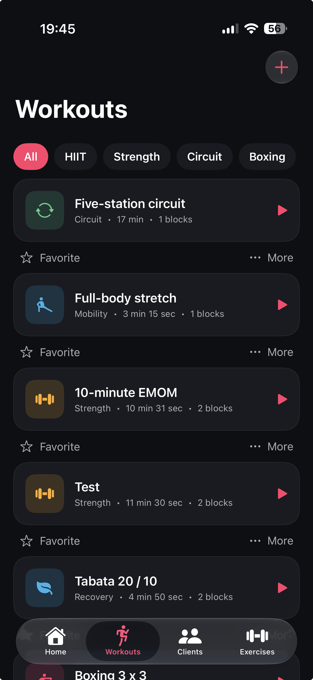 FitKate workout editor